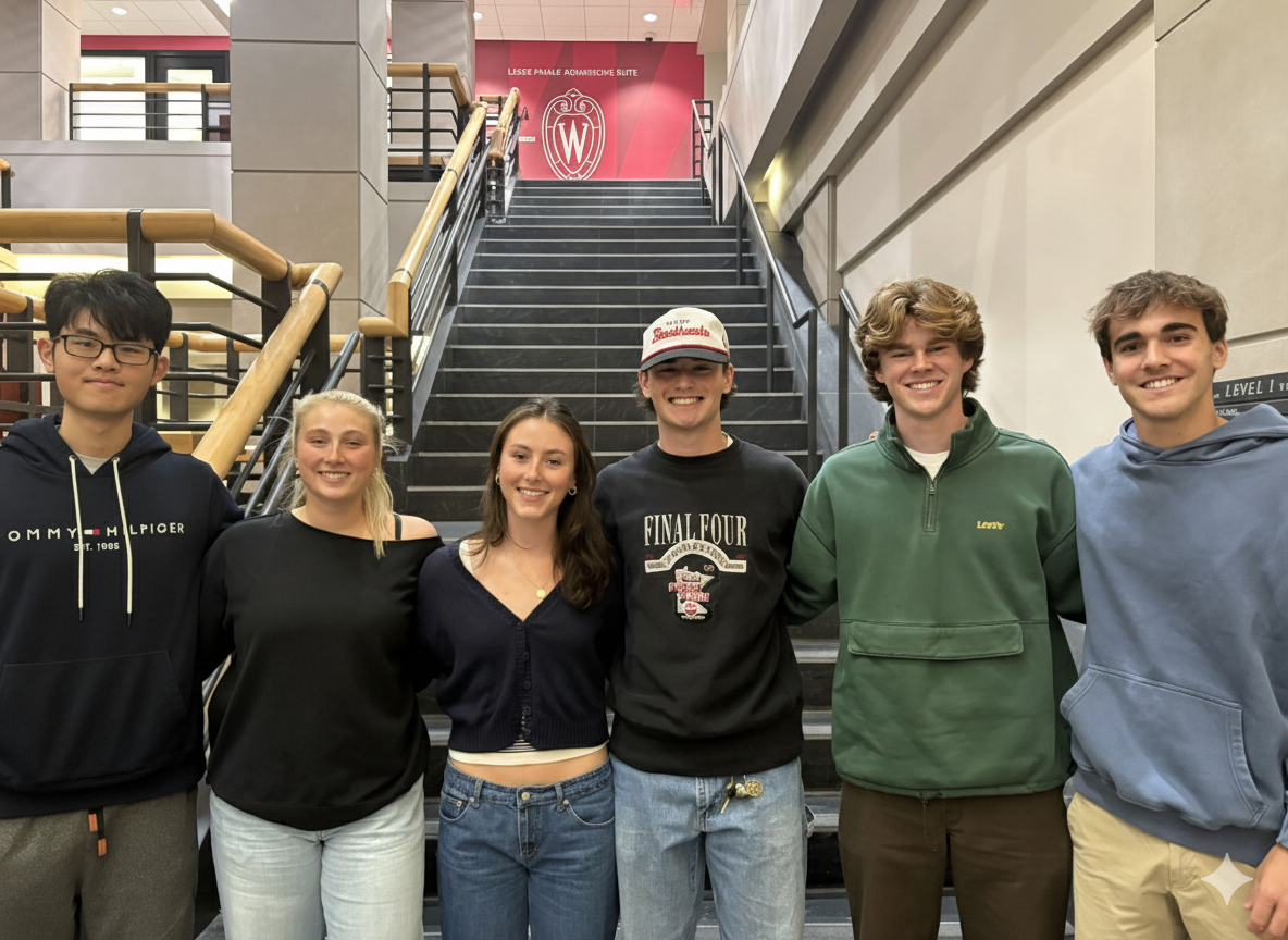 (Left to Right): Hangjay Liu (BWIG), Kate Wiedmeyer (BSAC), Lily Tapparo (BSAC), Luke deGuzman (Communicator), Matthew Robinson (BPAG), Emmett Jones (Team Leader)
