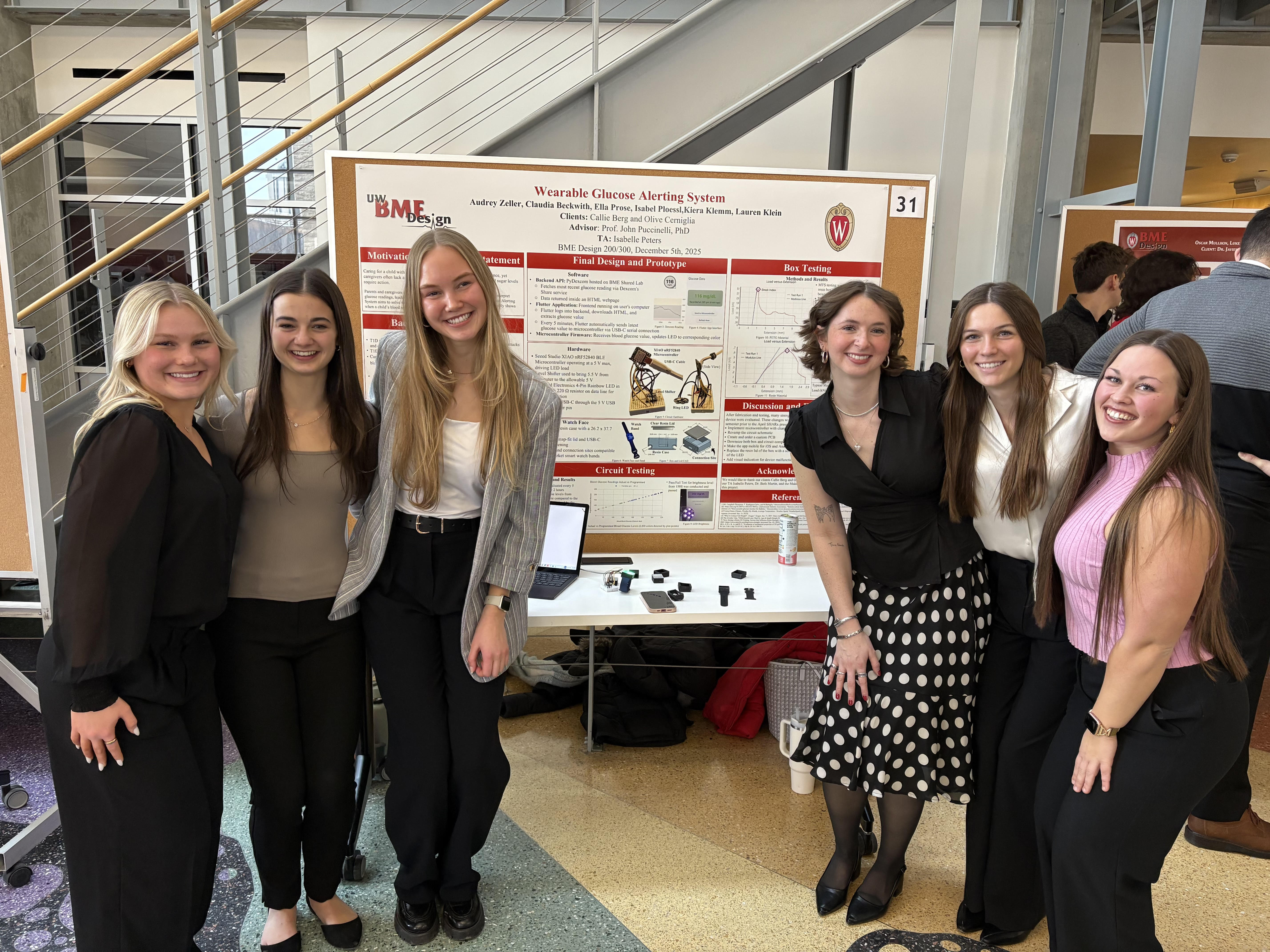 Team photo: Ella Prose, Audrey Zeller, Claudia Beckwith, Isabel Ploessl, Kiera Klemm, Lauren Klein