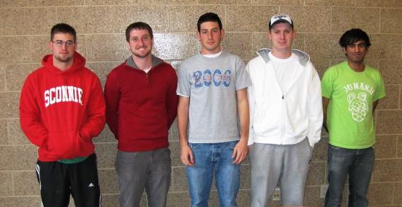 From left to right: Scott Carpenter, Paul Fossum, Evan Joyce, Ryan Childs, Ozair Chaudhry