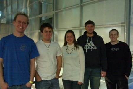 Team Members (from left to right): Andy LaCroix, Alex Bloomquist, Kara Murphy, Jon Mantes, Graham Bousley
