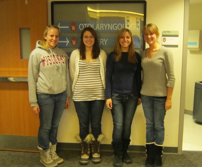 From left: Katharine Howell, Kayla Stankevitz, Megan Halley, and Shannon Hynes