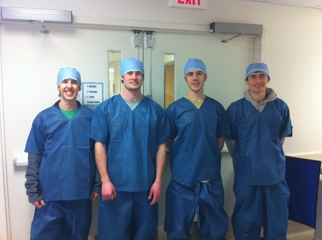 Team members from left to right: Jeff Theisen, David Schreier, Jacob Meyer, and Ryan Nessman.