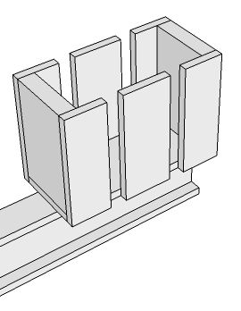 CAD Model of the new weight interface used to hold Zodiaq tiles