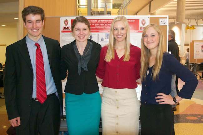 Team members from left to right: James Dorrance, Katie Baldwin, Alyssa Mitchell, Terah Hennick