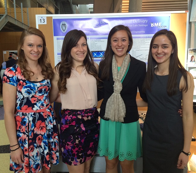 Team members from left to right: Emily Junger, Alenna Beroza, Kimberly Buchanan, Ana Lara Santiago