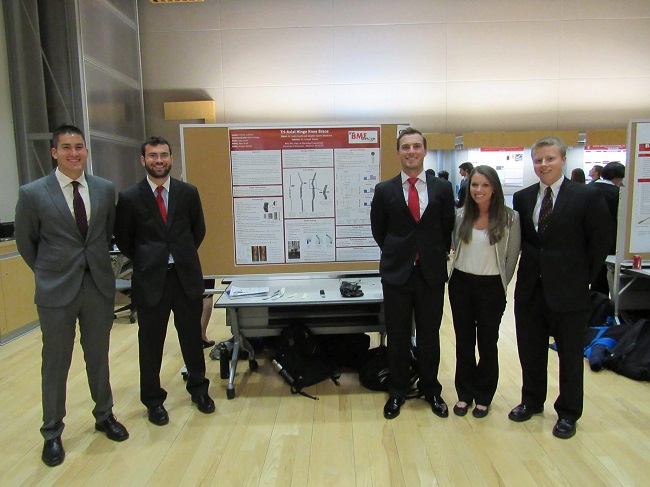 Team members from left to right: Alex Yueh, Jake Levin, Conor Sullivan, Kaitlyn Reichl, and Kevin Knapp