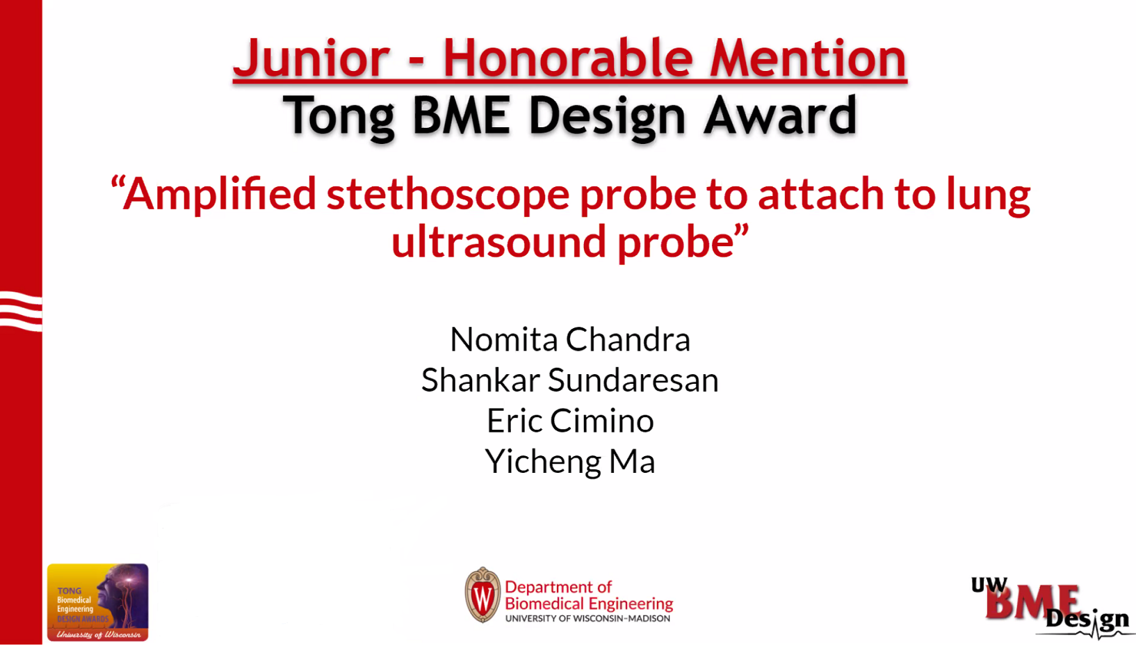 Tong BME Design Award