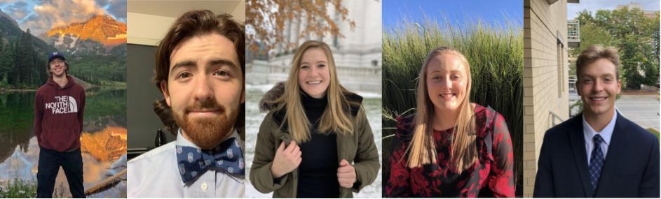 From Left to Right: Seth Gehrke, Noah Pollard, Megan Baier, Laura Robinson, Michael Walz