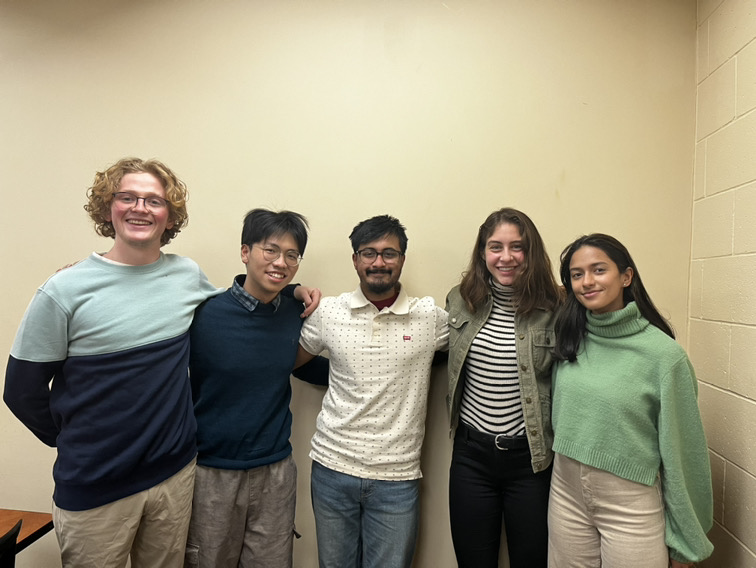 Team Picture from left to right: Riley, Jiahe, Aaranyak, Allie, Sandhya