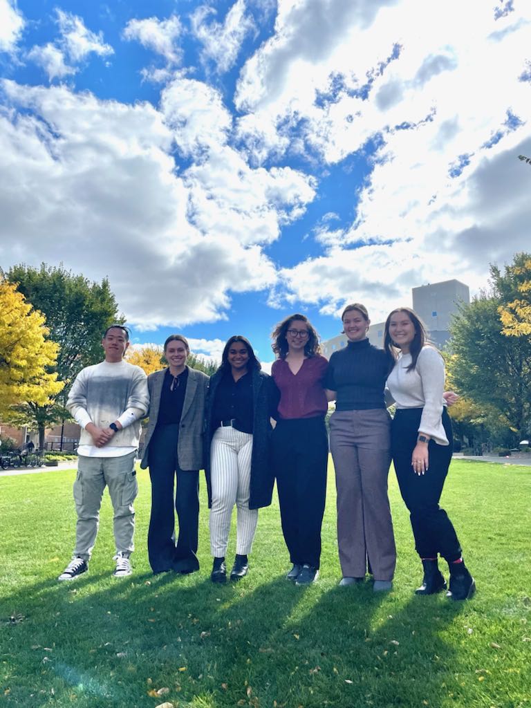 Team Picture: (from left to right) Charlie Zhu, Ava Asbury, Ishika Mukherjee, Hannah Nyman, Emma Kupitz and Emily Masterson