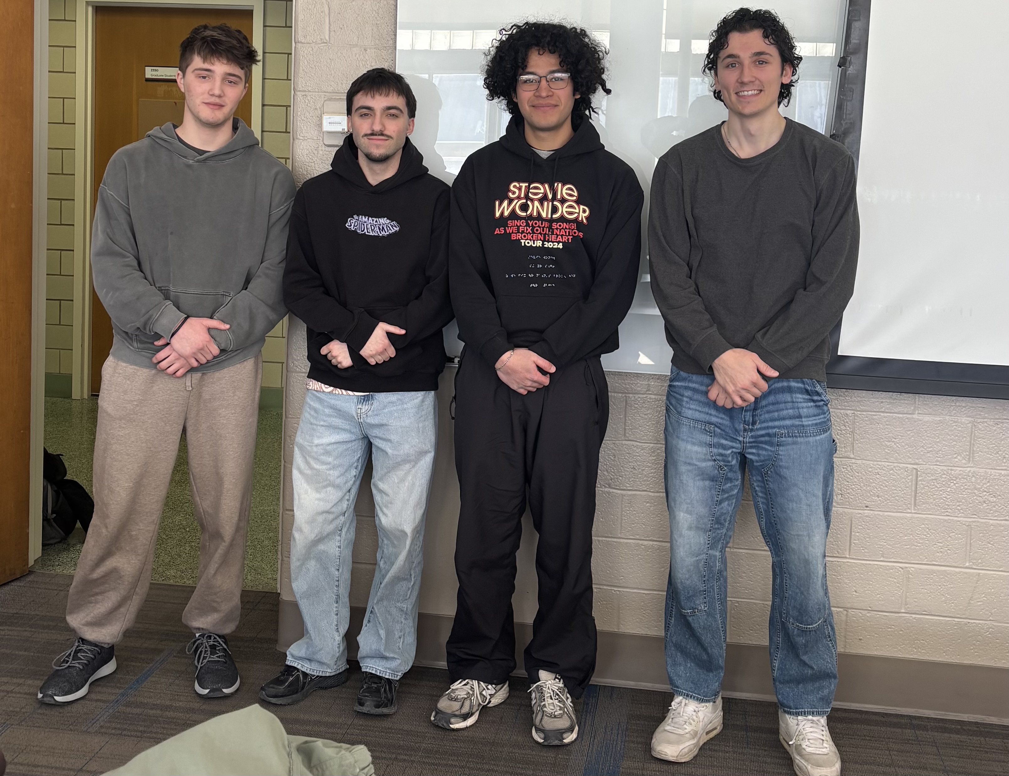 Team Photo: Left to right... Andrew Fanter, Logan Olivera, Christian Cortez-Torres, Mason Hanneman