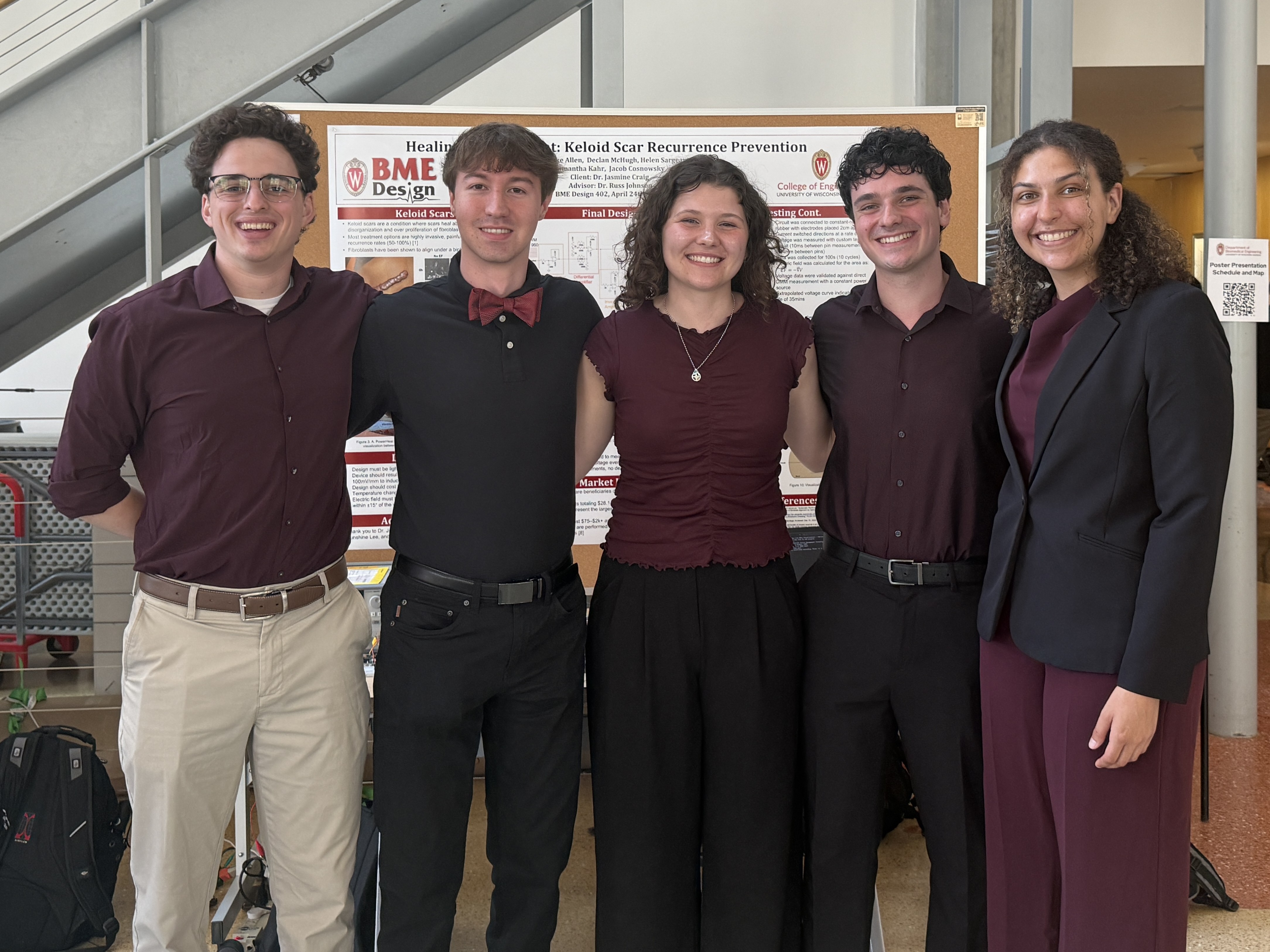 From Left to Right: Declan McHugh, Jacob Cosnowsky, Samantha Kahr, Jake Allen, Helen Sargeant