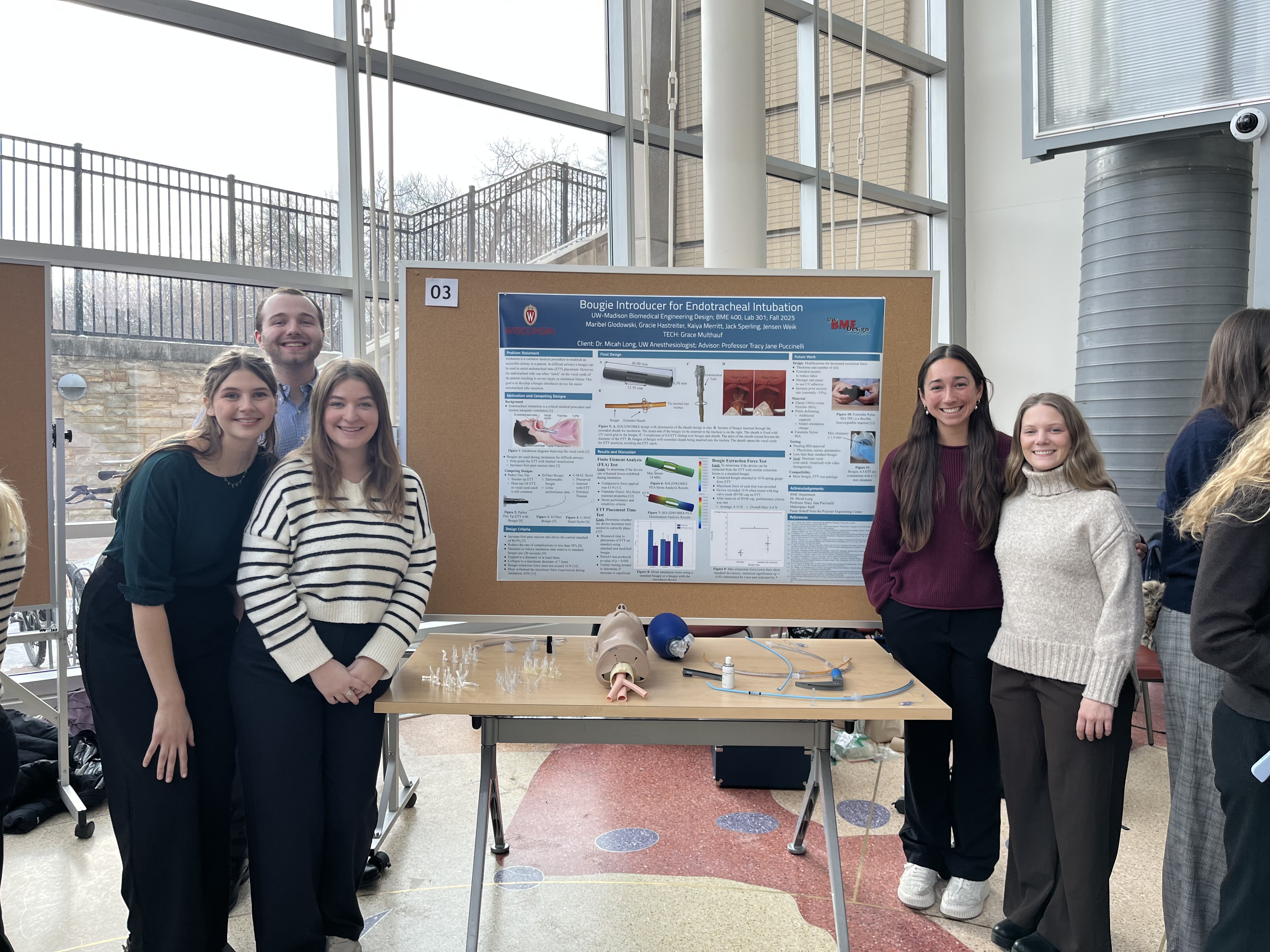 Team Photo: From left to right Maribel Glodowski, Jack Sperling, Gracie Hastreiter, Kaiya Merritt, Jensen Weik