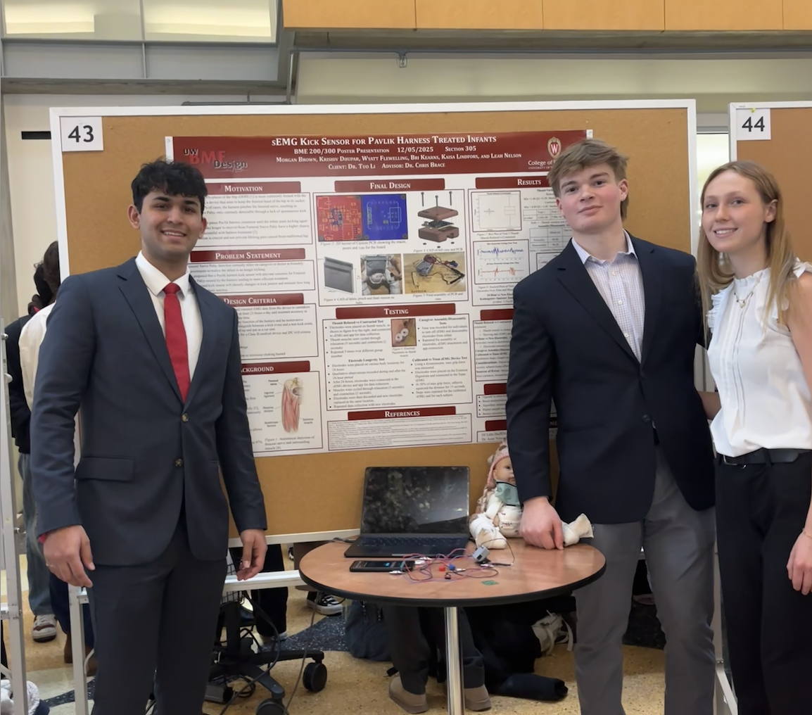 Team photo (left to right): Krishiv Dhupar, Wyatt Flewelling, Leah Nelson, (Kevin Zhang not pictured)