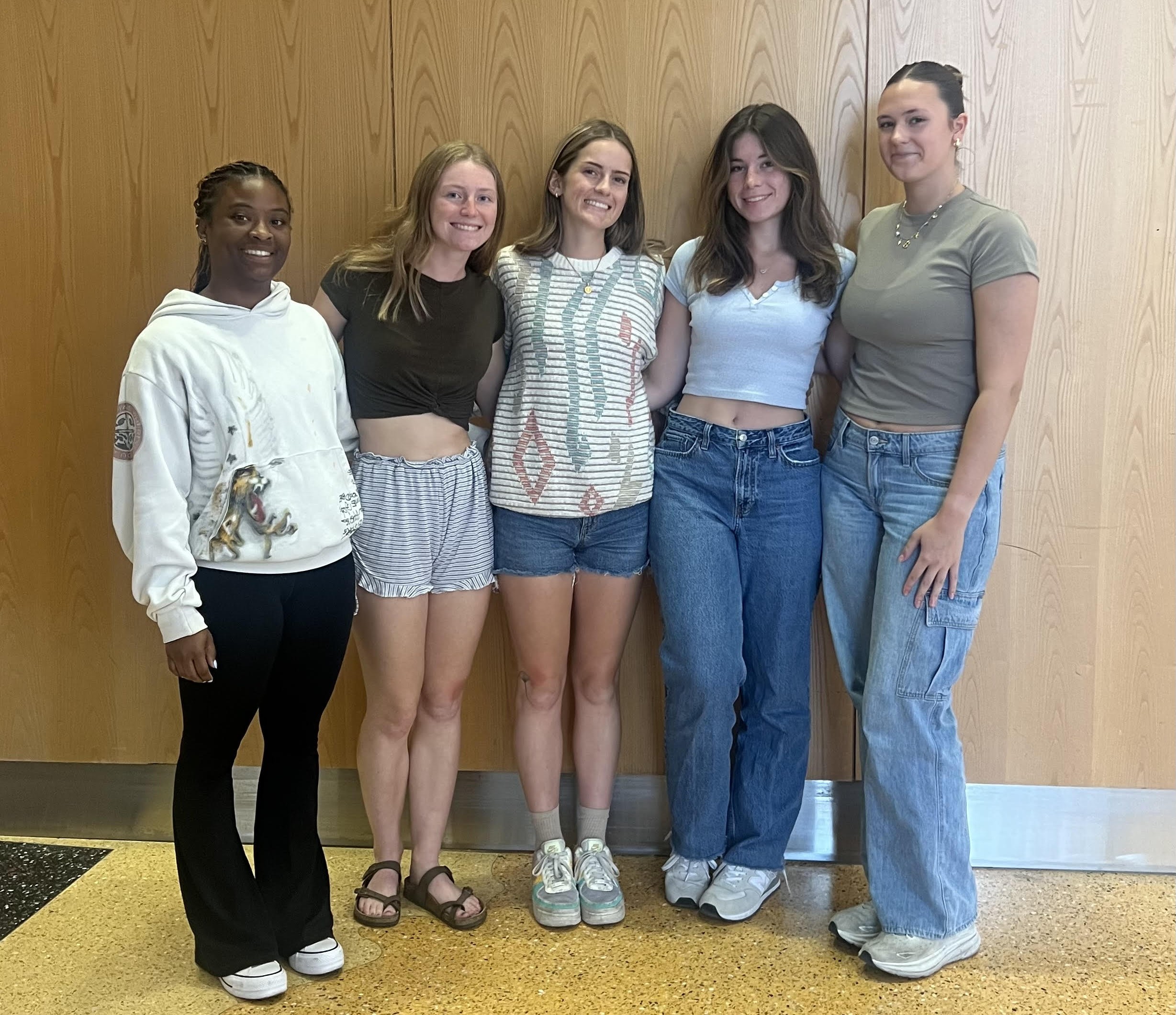 Team Photo: Kennedy Young, Kate Murray, Samantha Breault, Sarah Graham, Isabelle Counts
