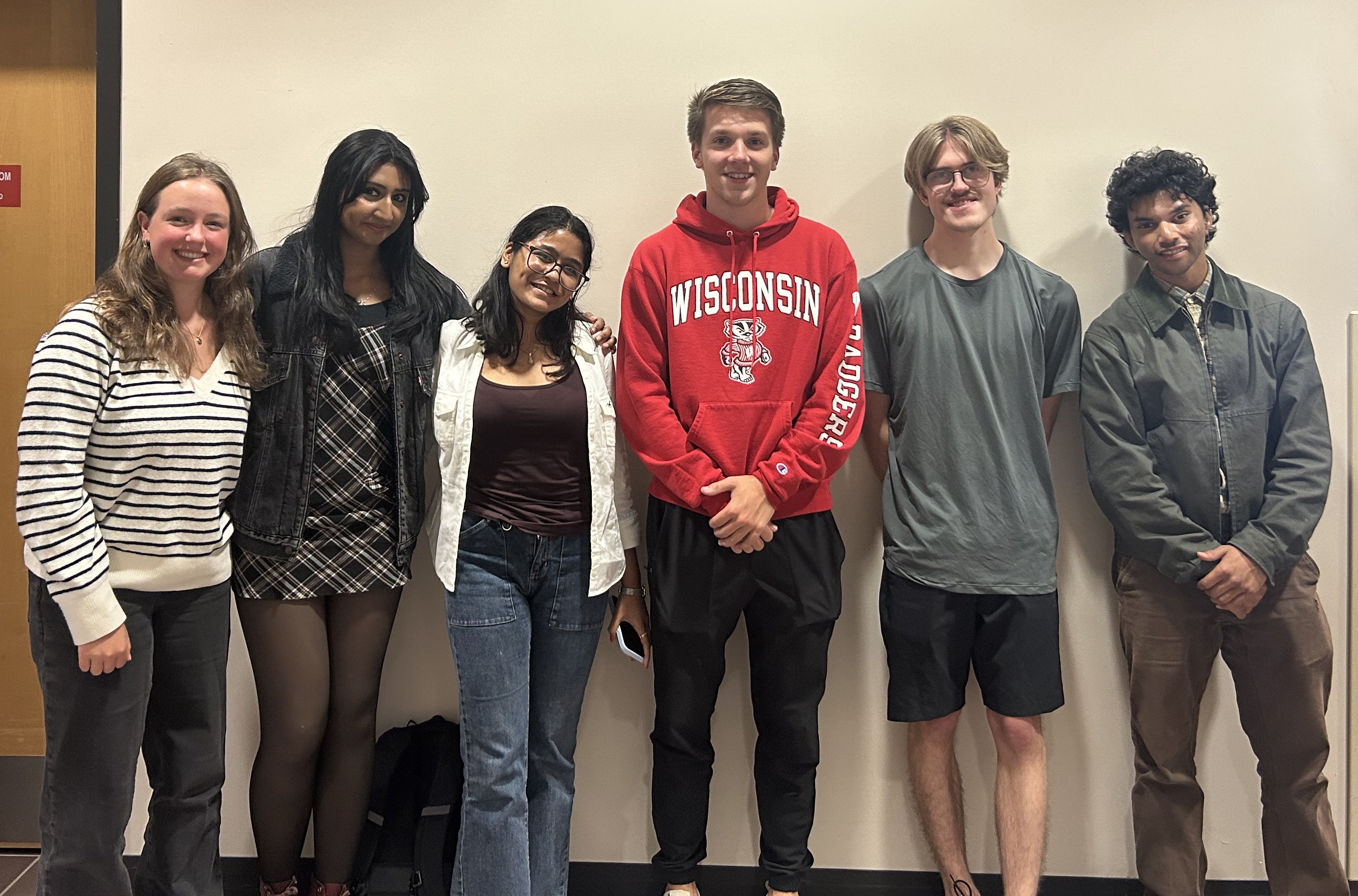 Team Photo: Left to right - Caroline Blust, Shreya Venkatesh, Navya Jain, Josh Slager, Adam Bauer, Anuj Janardhanam
