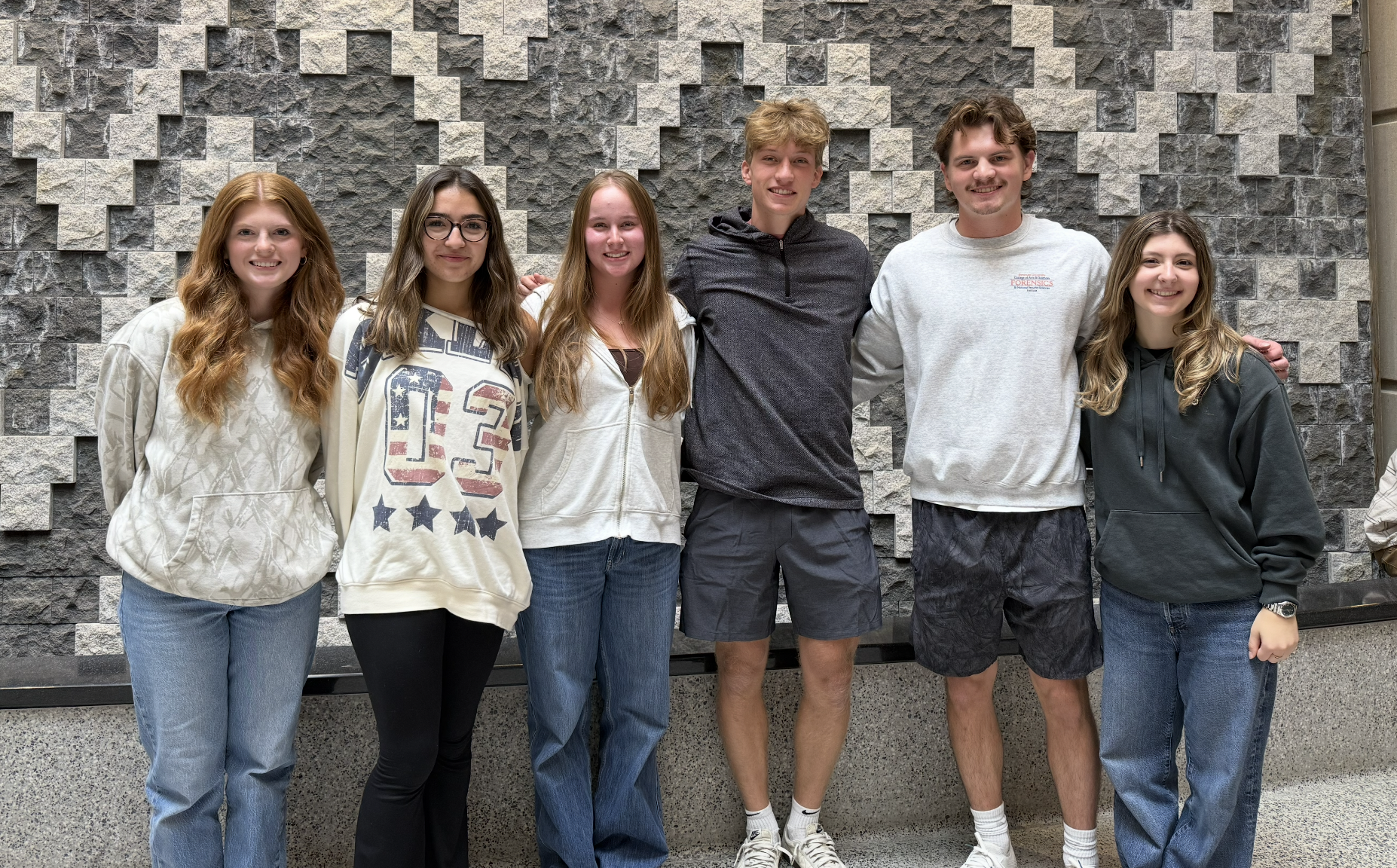 Team Photo; Left to right: Therese, Kat, Erika, Drew, Ben, Romy