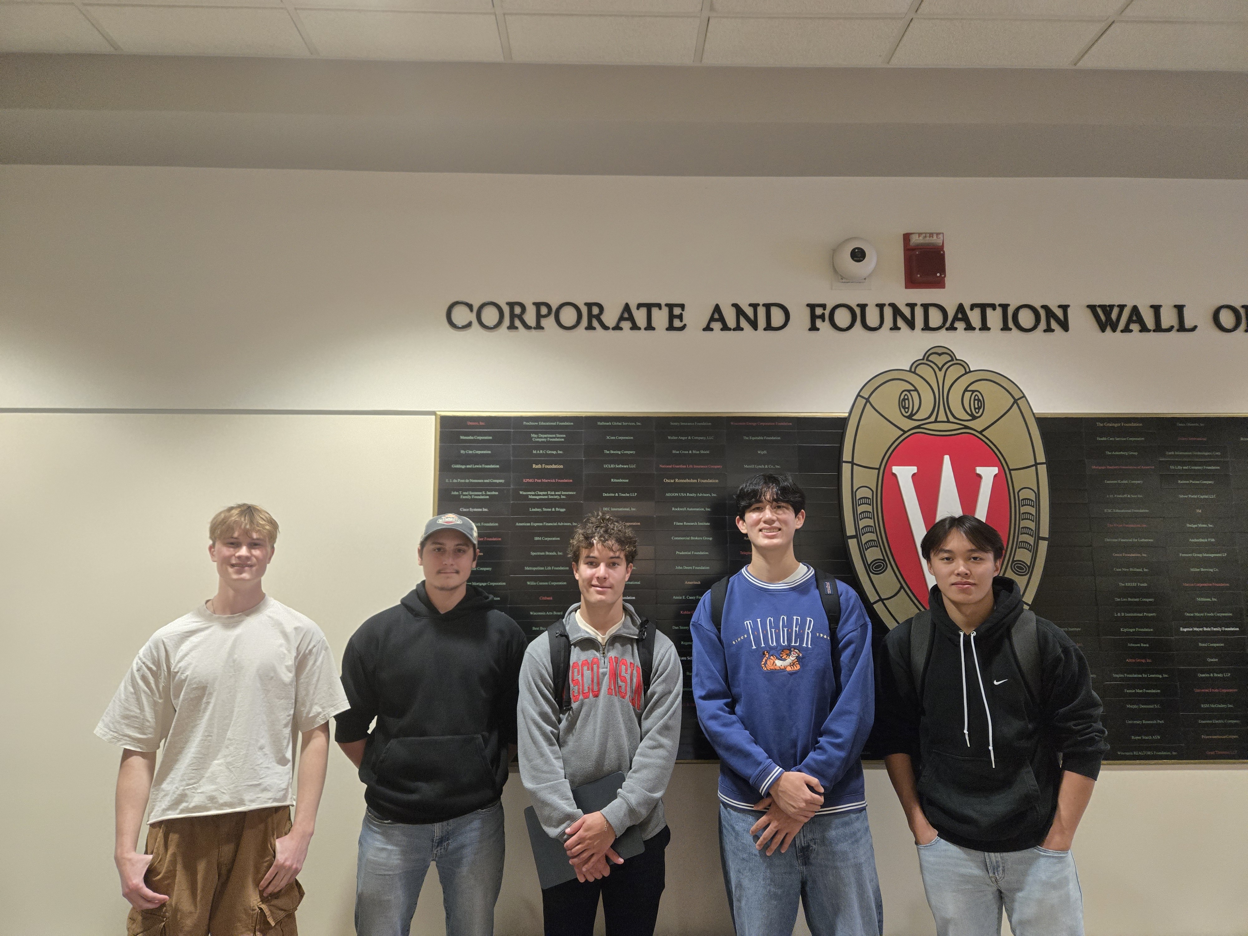 Team Members (Left to Right): Conor Neill, Carl Assmus, Tucker Jaffe, Schuyler Chao-Land, Michael Phan