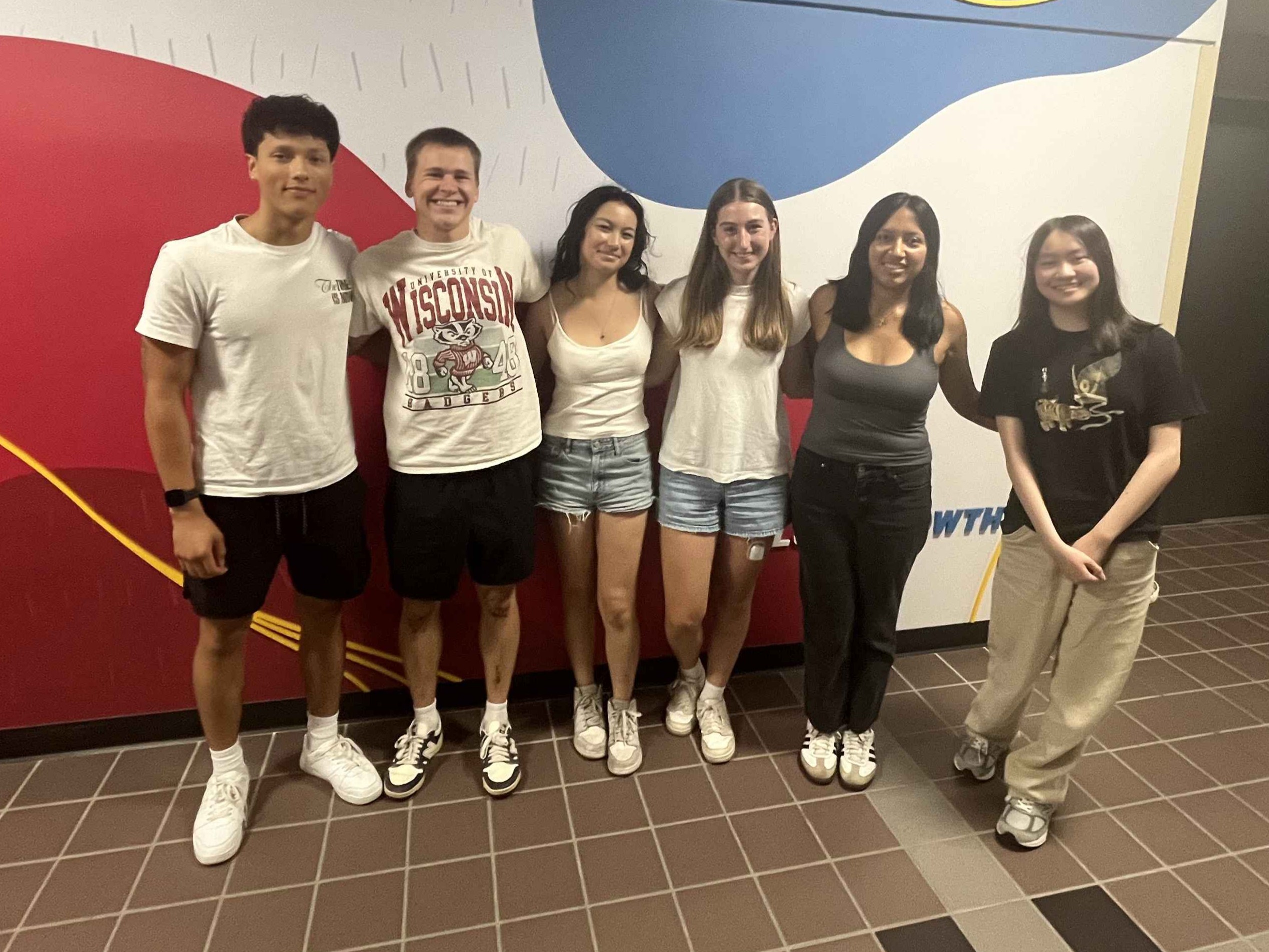 Team photo (left to right): Joshua Grauman, Evan Hoffman, Alisha Schaeffer, Katelynn Johnson, Gabriela Medina Medina, Catherine Sit