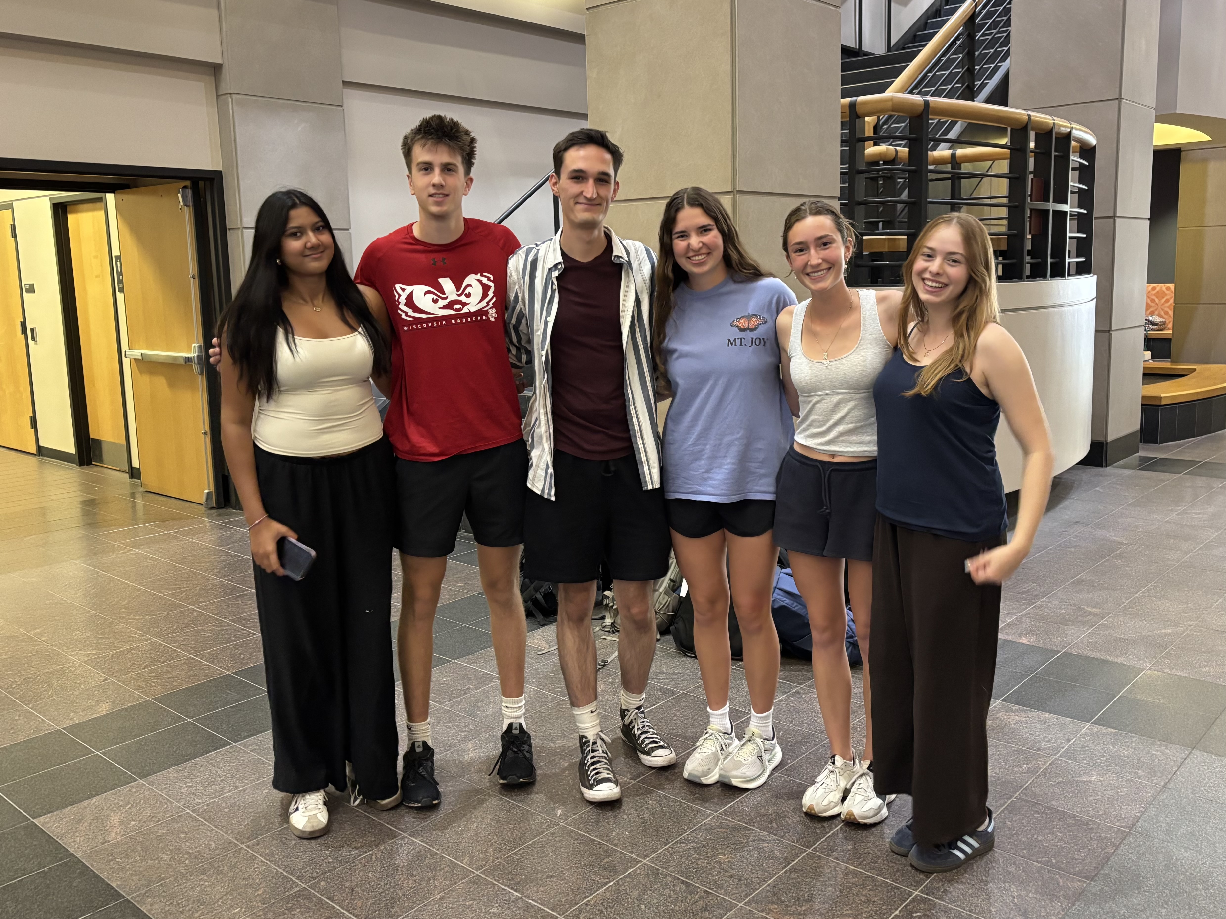 Team photo: Miti Patel, Sam Anderson, Benjamin Pytlik, Tess Brazee, Anna Wood, Mara Van Dyke