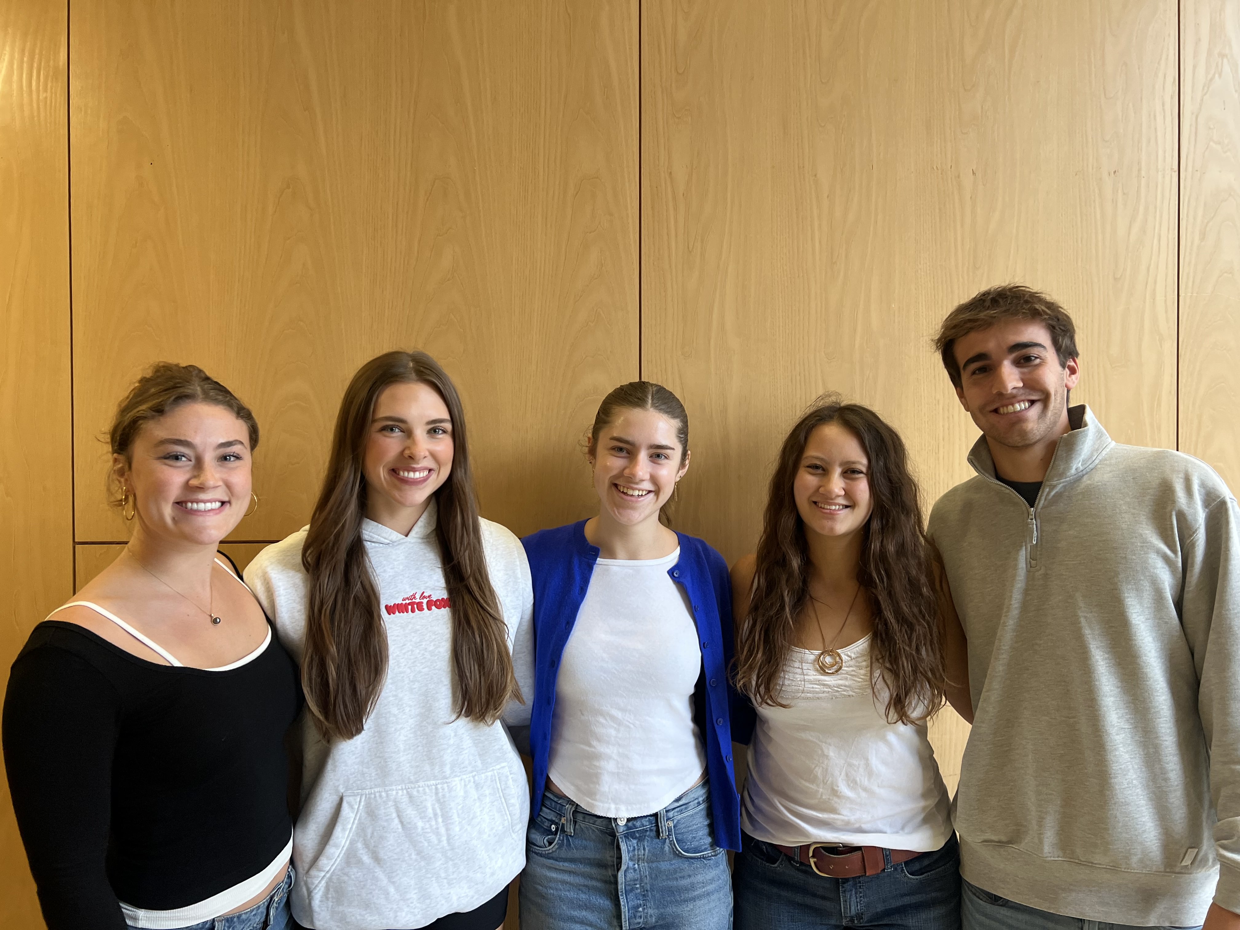 Team Photo: Left to right Charlotte Thomas, Elle Heimer, Evelyn Ojard, Renee Sobania, Emmett Jones