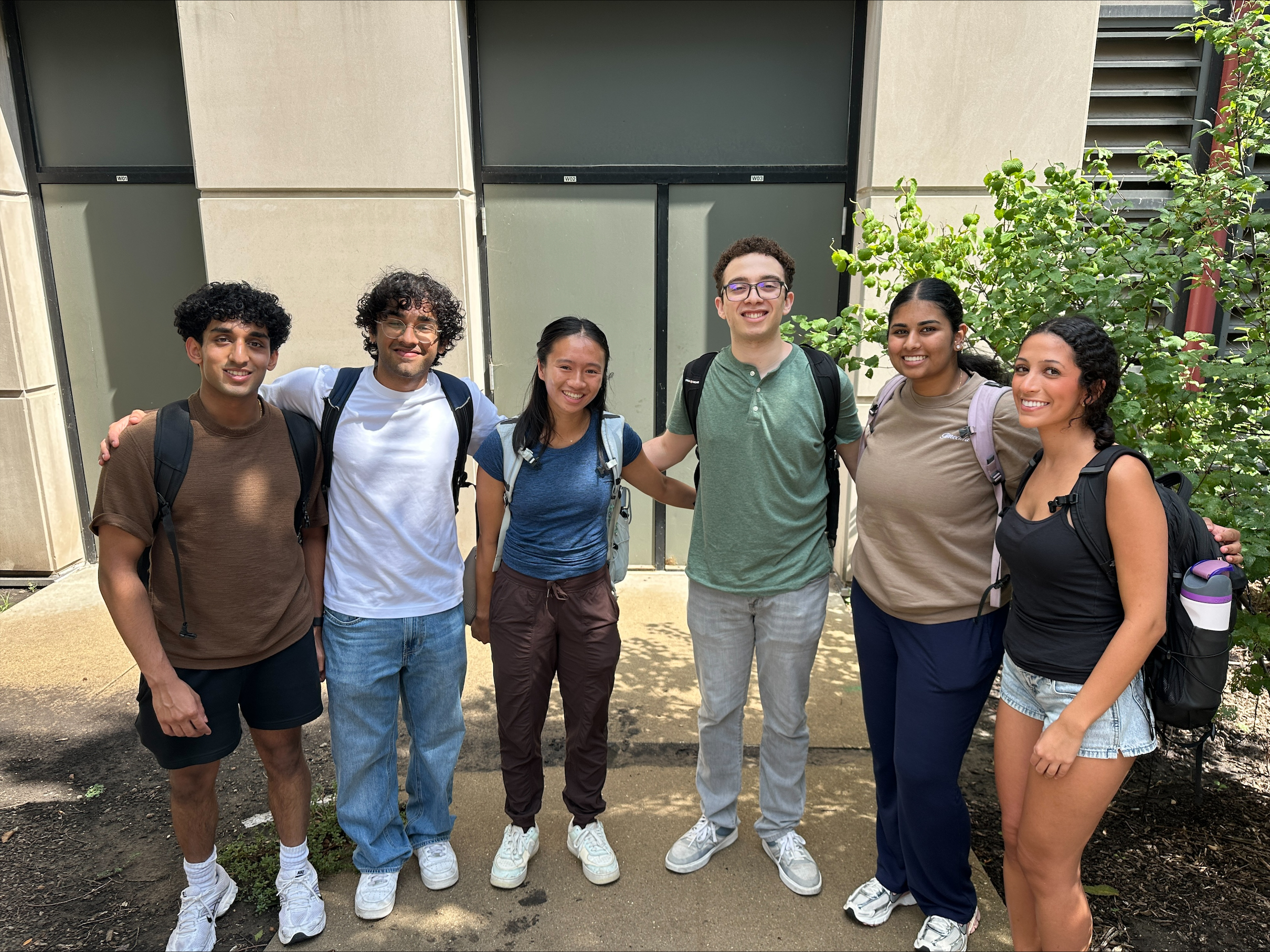Team Photo: Left to right - Karthik, Ansh, Amy, Sean, Patricia, and Henna