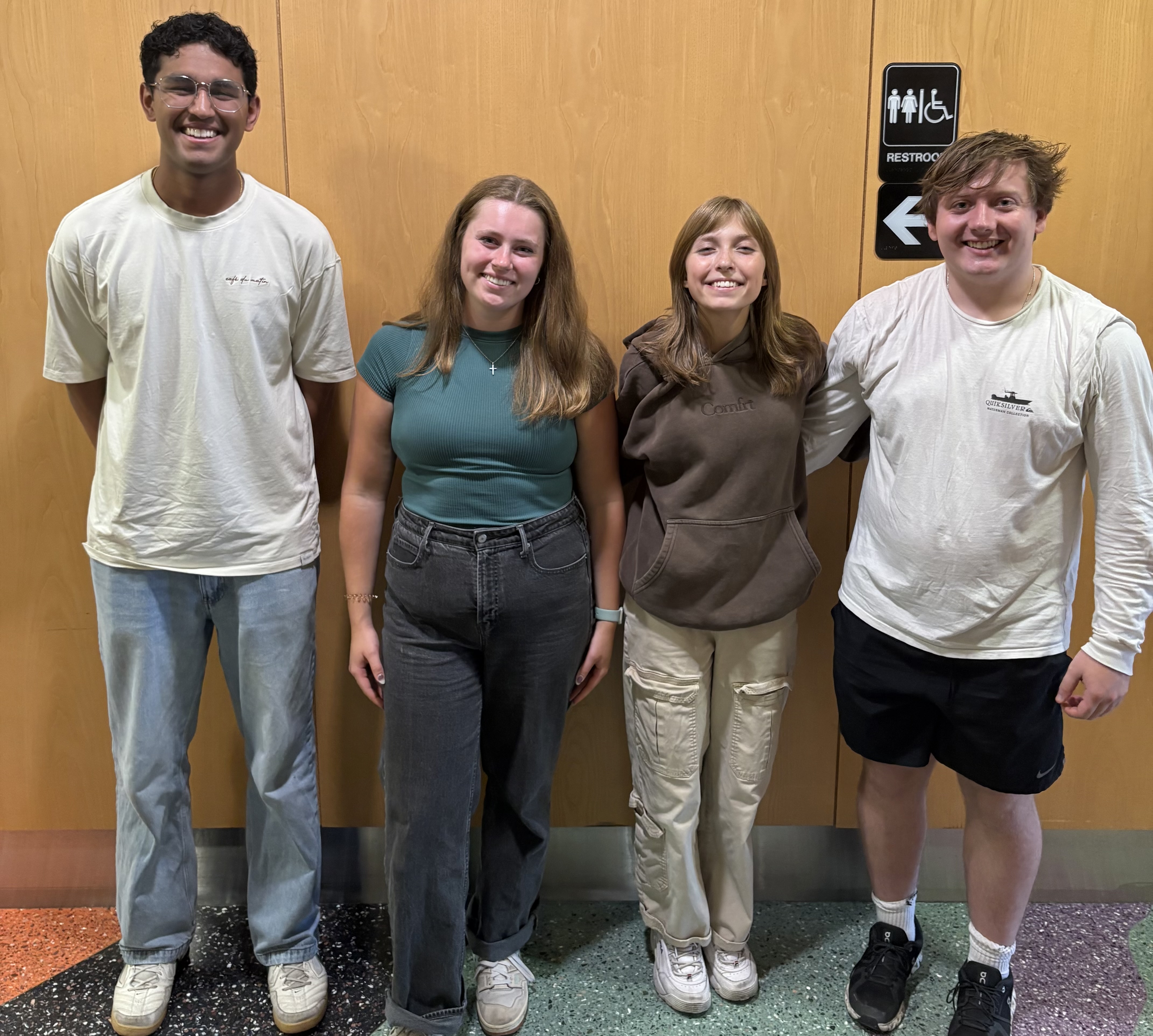 Team Photo: Pranav Venkit, Emma Hellberg, Amber DuVal, Jake Rothgery