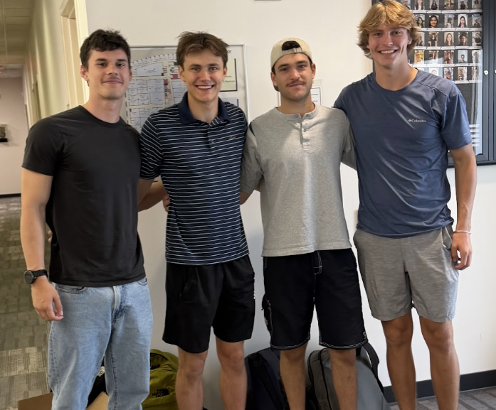 Left to right: Alex Daigle, Brayden Dubberstein, Yair Ben-Shaul, Lucas Cramer
