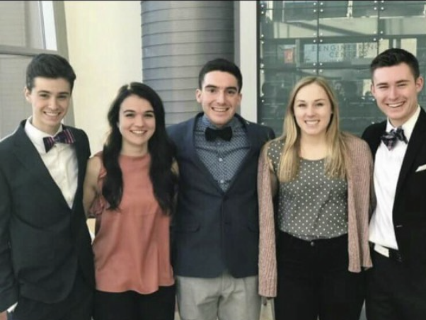 Team members from left to right: Will Flanigan, Emily Foran, Joe Ashley, Lexi Doersch, Brett Struthers