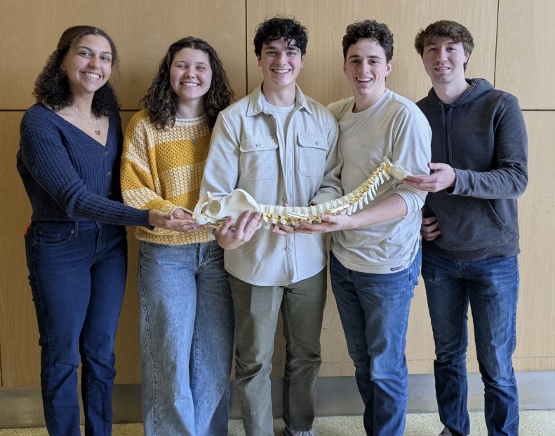 Pictured (Left to right): Helen Sargeant, Samantha Kahr, Jake Allen, Declan McHugh, Jacob Cosnowsky