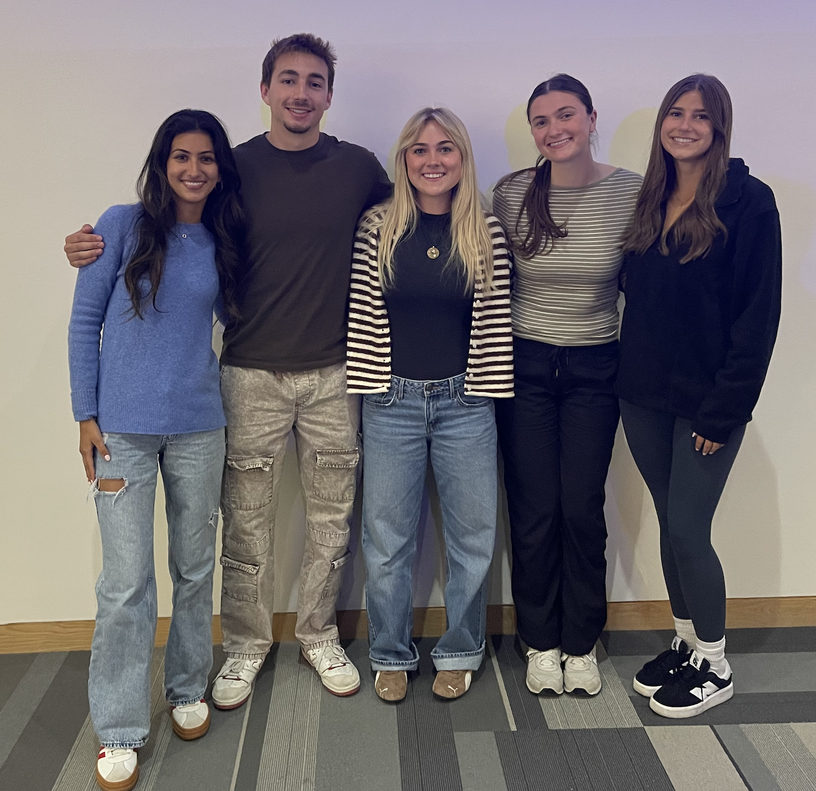 Team photo: Ria Chugh, Daniel Pies, Ally Rausch, Sofia DeCicco, Jackie Behring