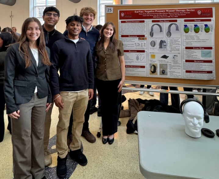 Left to right - Serena Evers, Dhruv Nadkarni, Harshad Gunasekar, Bryan Heaton, Meghan Kaminski