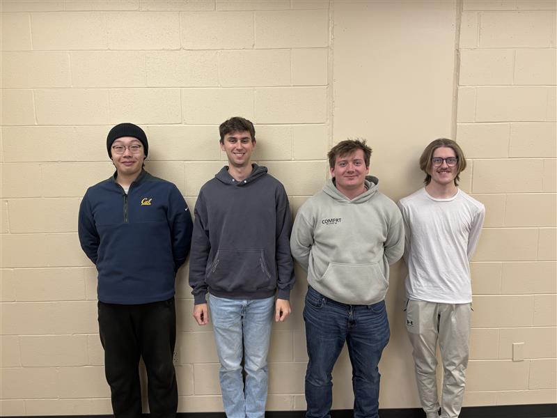 Team Photo: Zihao Li, Gavin Gruber, Jake Rothgery, Adam Bauer