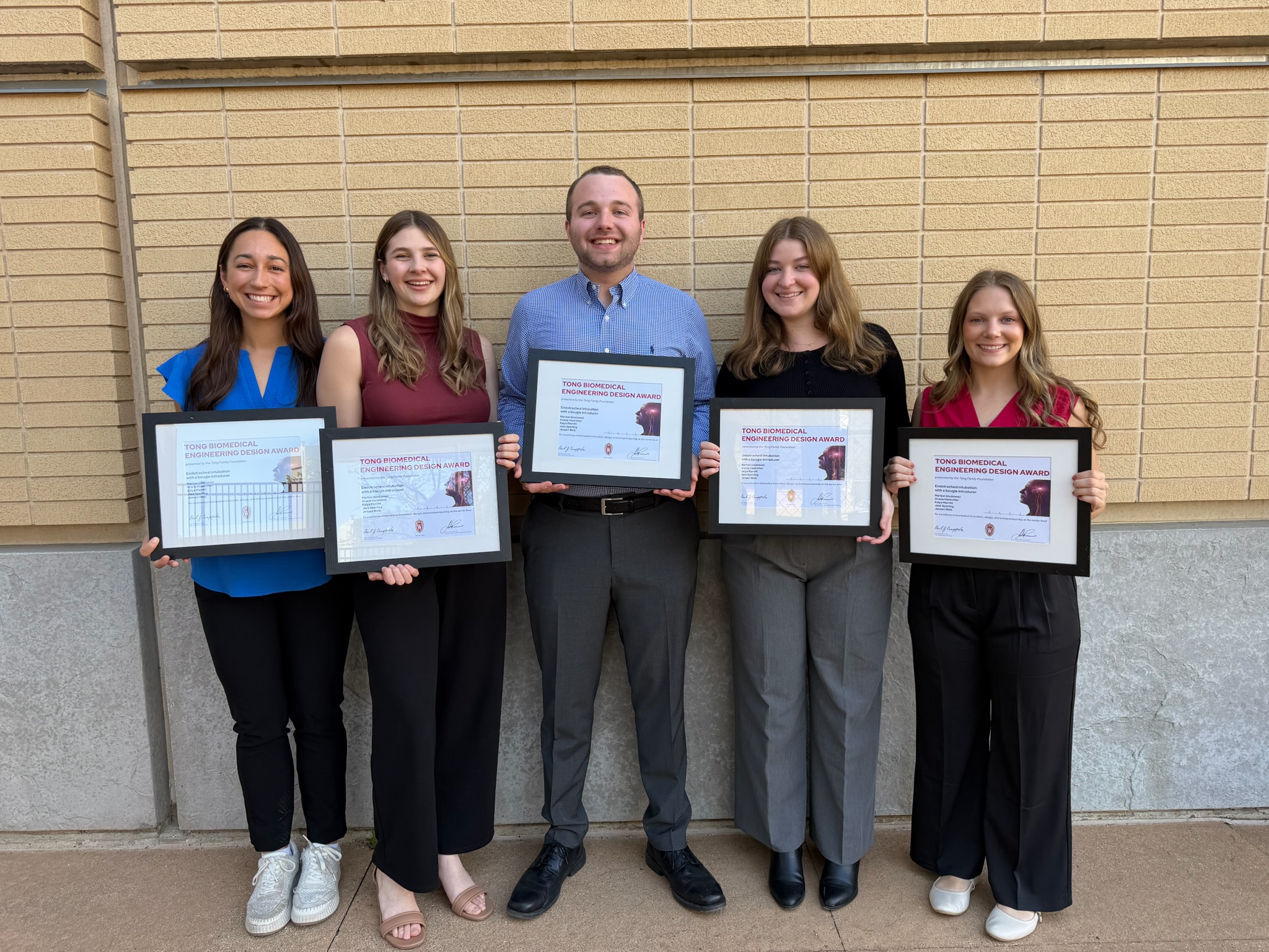 Team Photo (from left to right):  Kaiya Merritt, Maribel Glodowski, Jack Sperling, Gracie Hastreiter, Jensen Weik