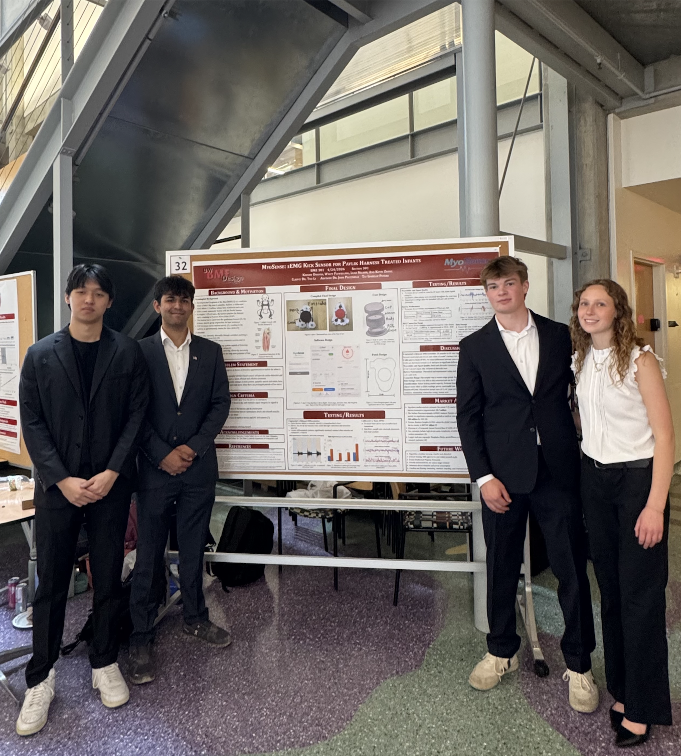 Team photo (left to right): Kevin Zhang, Krishiv Dhupar, Wyatt Flewelling, Leah Nelson