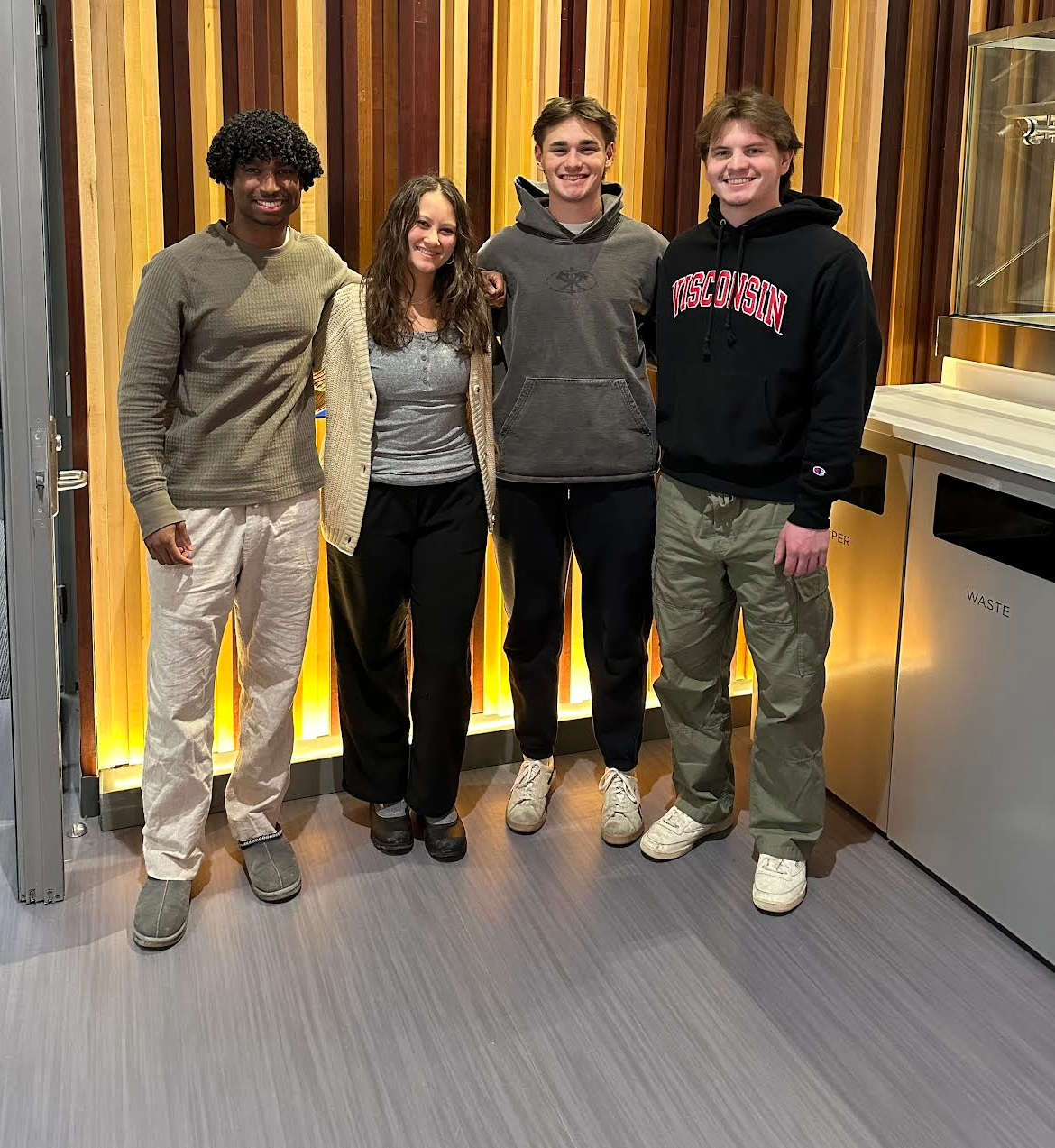 Team photo (left to right): Rohan Kumaran (BSAC), Renee Sobania (Team Leader), Luke deGuzman (Communicator), Ben Walther (BWIG)