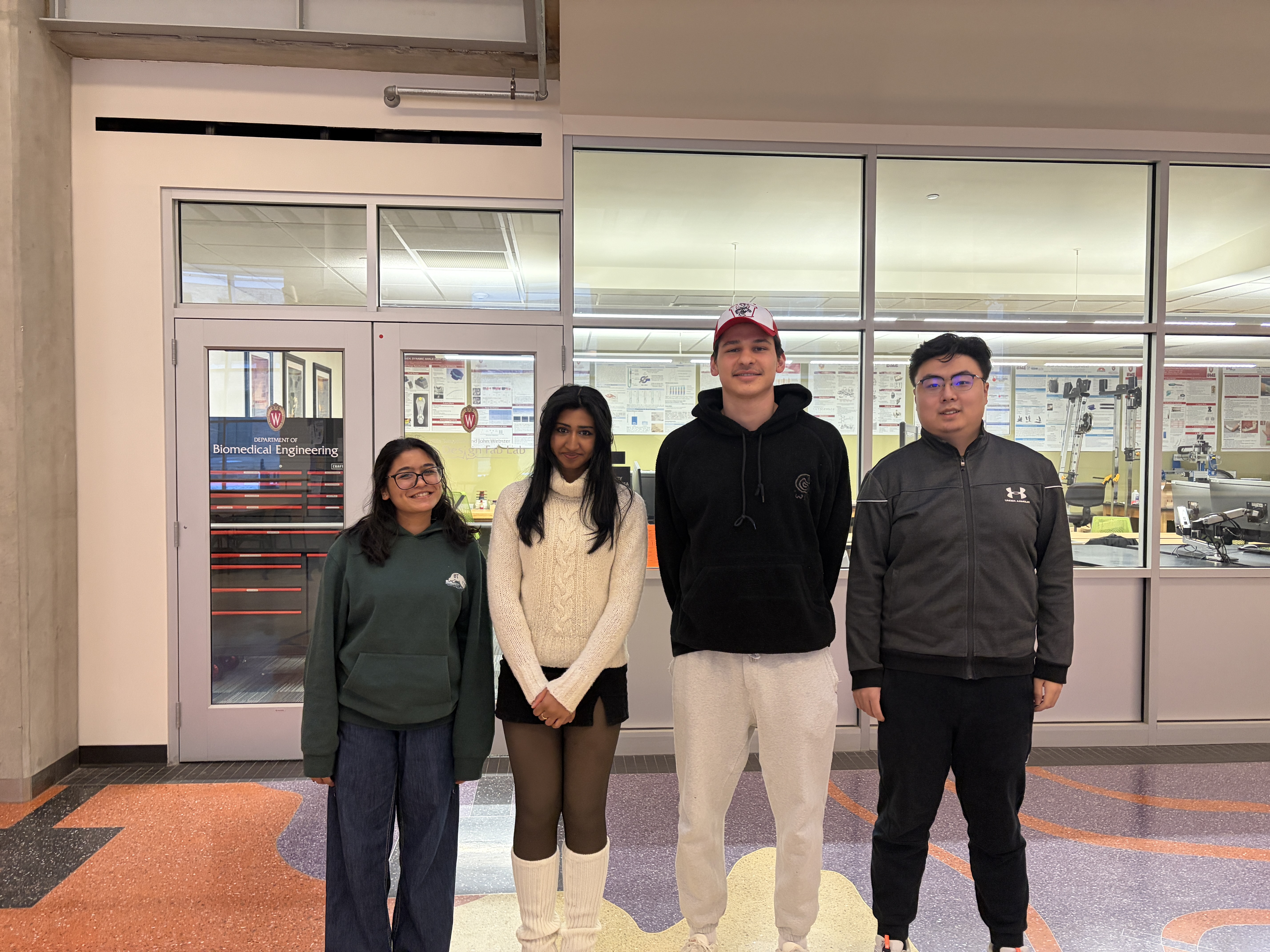 Team photo: Navya Jain, Shreya Venkatesh, Nicolas Mandonaldo, Xicheng Yang